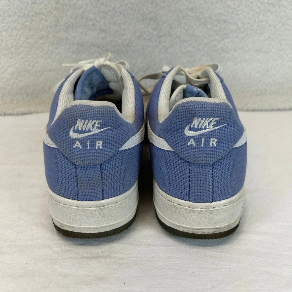 Nike Air Force 1 Low Canvas Blue White Sneakers Shoes 318636-511 Women's Size 10